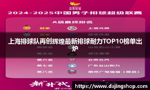 上海排球队再创辉煌最新排球耐力TOP10榜单出炉
