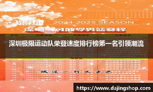 深圳极限运动队荣登速度排行榜第一名引领潮流